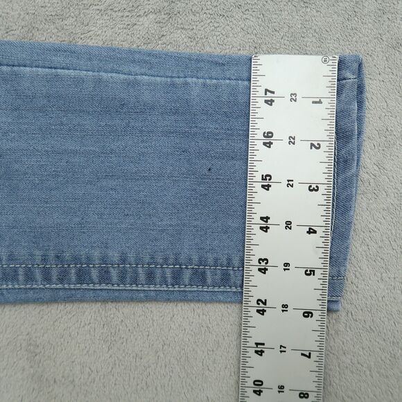 VGS Jeans Women's 10 Blue Mid-Rise Roll Up Skinny Denim 26" Inseam Distressed - Picture 4 of 15